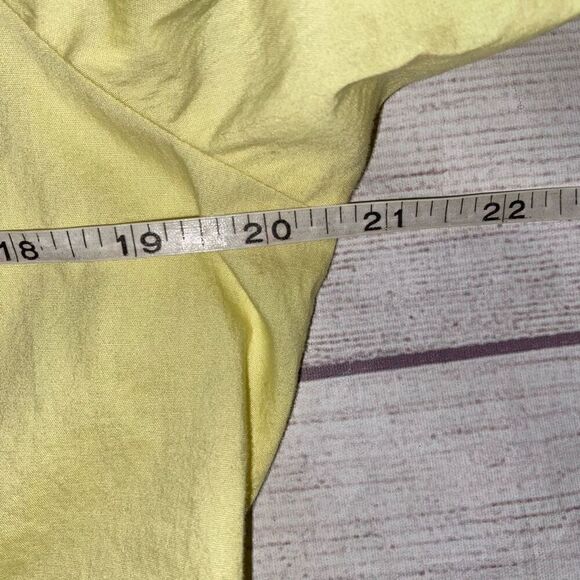 The limited women L cotton blend button down collar blouse yellow - Picture 10 of 11